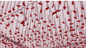 10x10 5flower Ribbon Ceiling