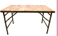 5x2.5 Square Wooden Table Amritsar Heavy