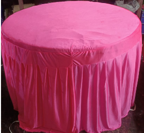 Round Table Cover Plain Bright W/o Top
